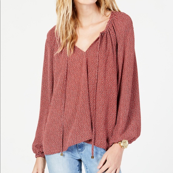 MICHAEL Michael Kors Tops - Michael Kors Floral-Print Tie Top